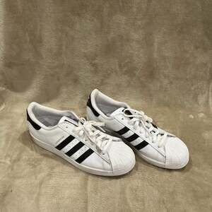 Adidas Originals Superstar Shell Toe White Black Leather Sneakers SIZE 10.5